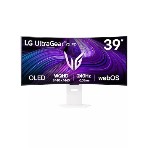 LG 39" 39GX90SA-W UltraGear WQHD 21:9 Ívelt 240Hz Smart OLED Monitor