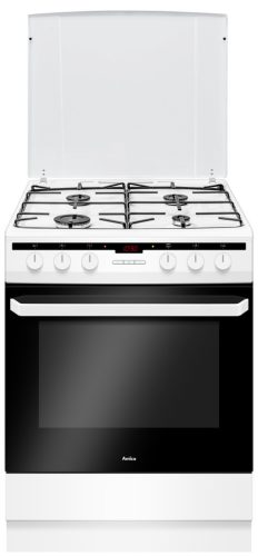 Amica 618GE3.33HZPTaNQ/W/ ( 55700) fehér 60 cm széles digitális órás kombinált tűzhely 