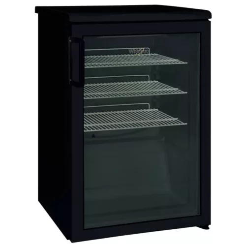Whirlpool Adn 140 B Üvegajtós Hűtőszekrény, 130 L, Fekete