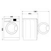 Indesit BWE 81295X WV EE elöltöltős mosógép
