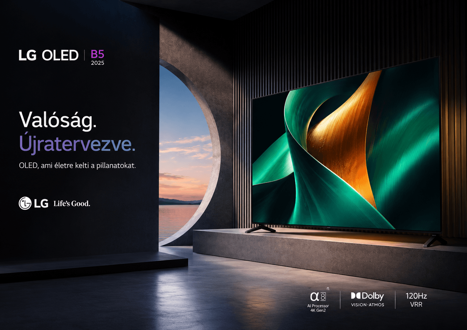 LG OLED B5 modern dizájn