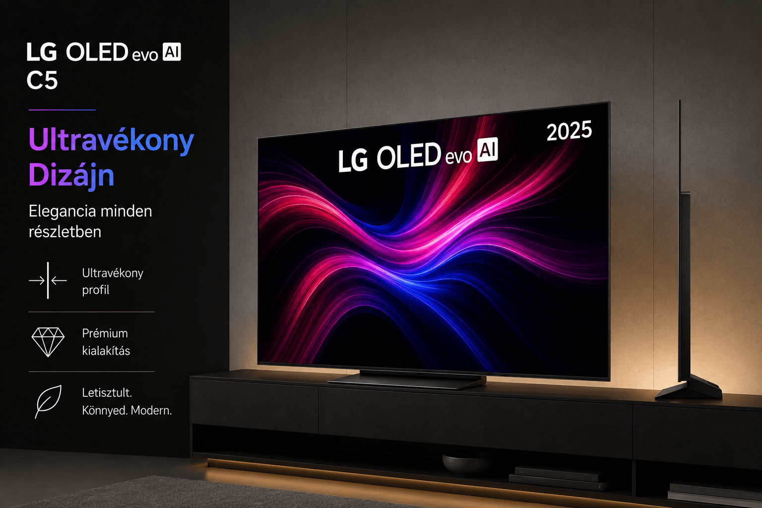 LG OLED C2 C3 modern OLED dizájn