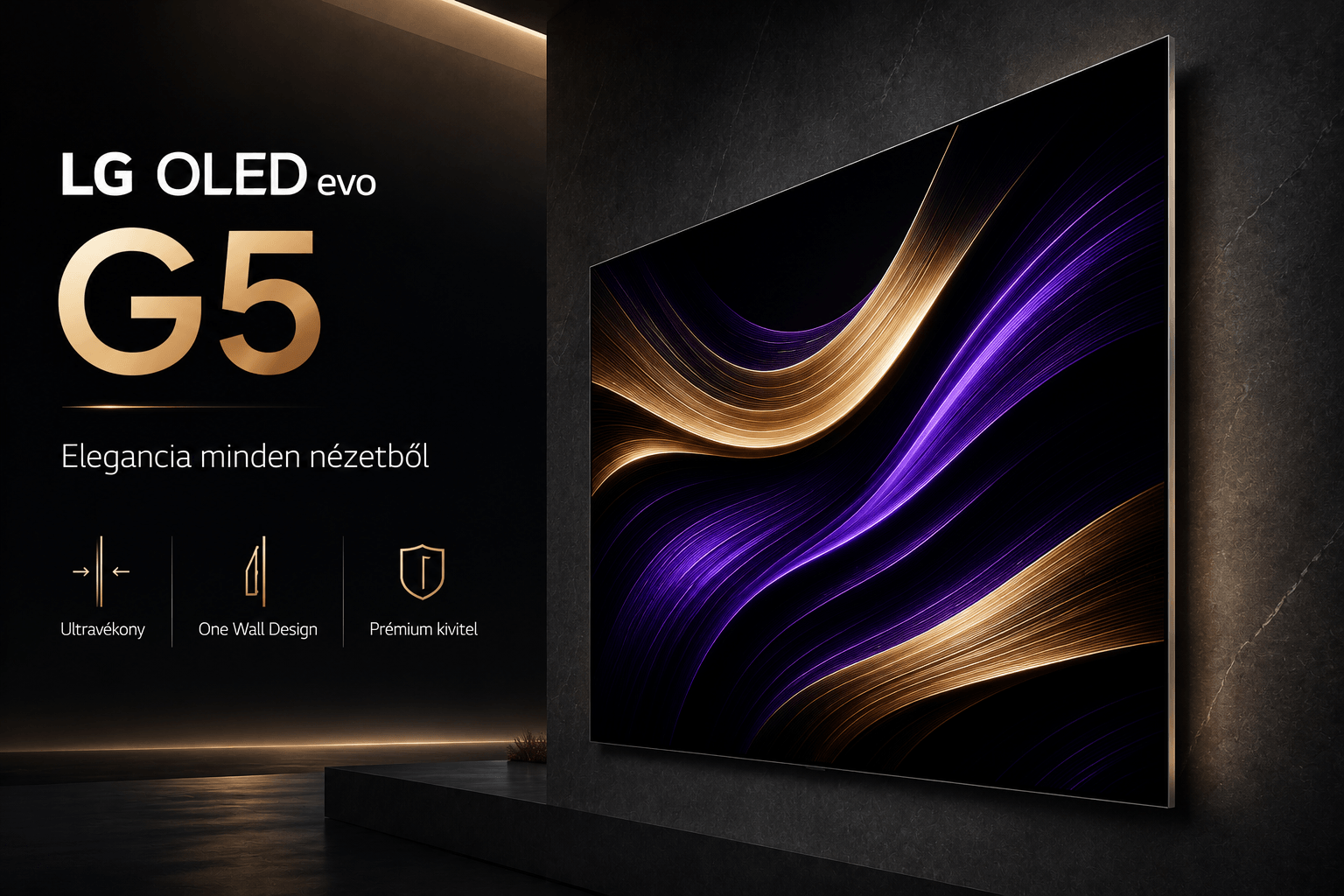 LG OLED G5 Gallery Design prémium kialakítás