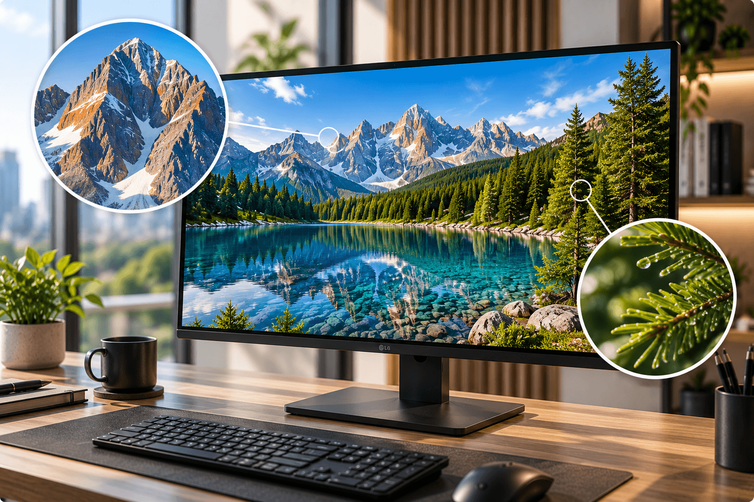 4K UHD monitor részletgazdag képmegjelenítéssel