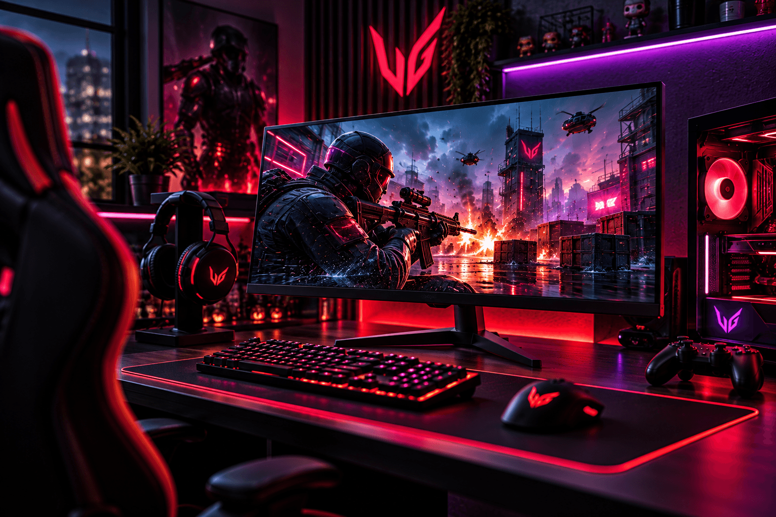 Modern gamer setup