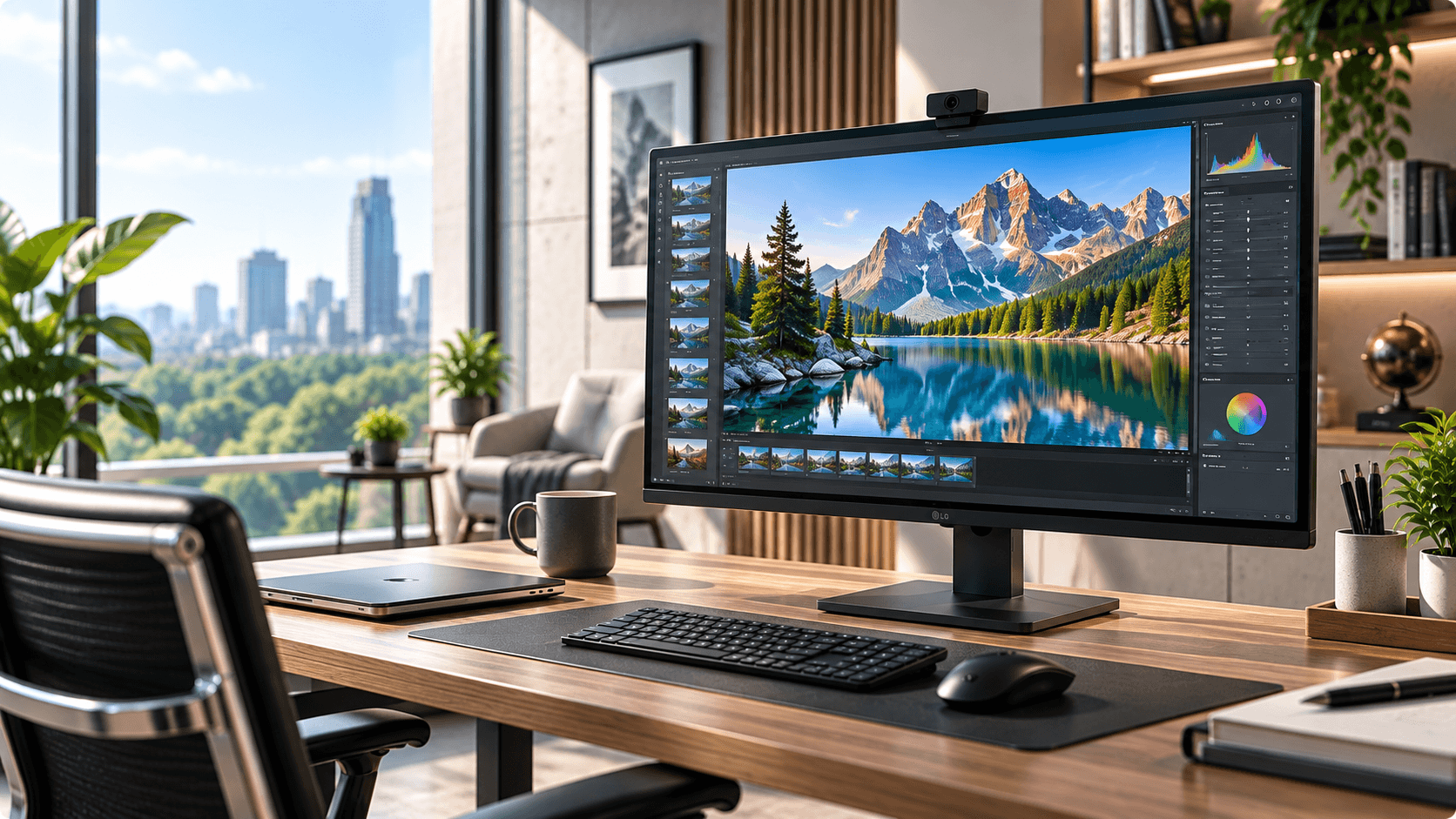 4K UHD monitor nagy felbontású munkakörnyezetben