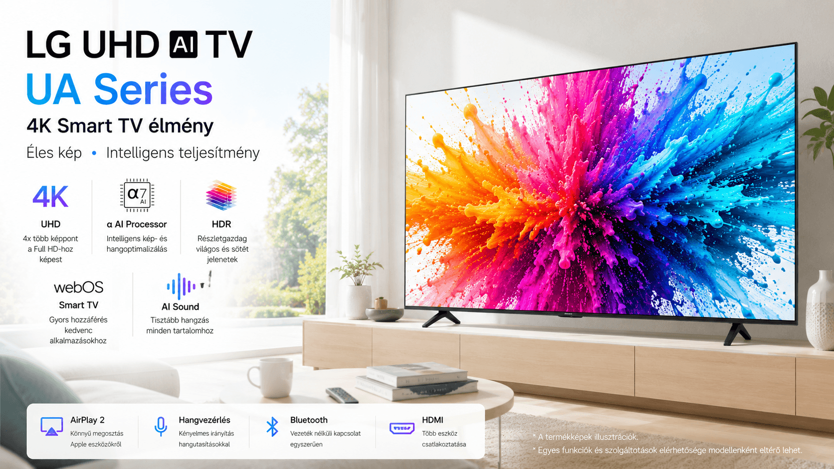 LG UA sorozat 4K UHD Smart TV